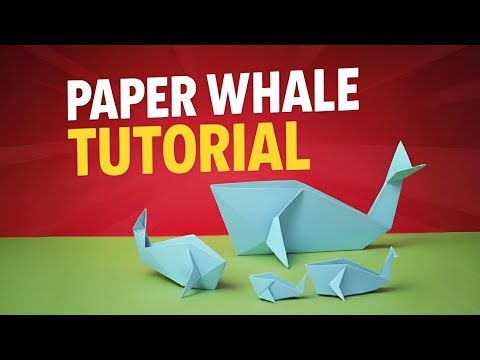 How to Make a Paper Whale | Origami Whale Easy Tutorial