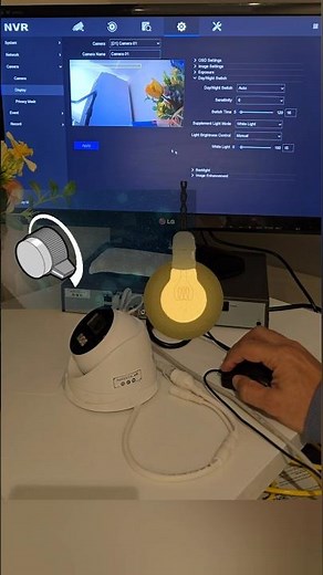 To adjust the brightness of a Hikvision IP camera's smart light, follow these steps ✨💡 #Camera
