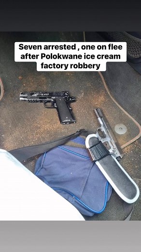 Seven arrested , one on flee after Polokwane ice cream factory robbery #police #sevensuspects #saps #arrested #tshwane #Mamelodi | Community Lens Updates