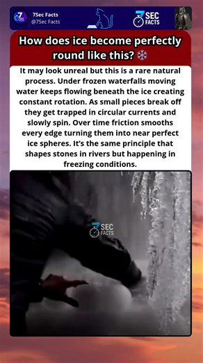 How Water Turns Ice Into Perfect Spheres