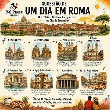 TRÊS DIAS EM ROMA - SUGESTÃO DE ROTEIRO