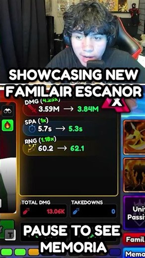 Showcasing 0.1% MONARCH FAMILAIR Escanor In Anime Vanguards Roblox! #roblox #anime #animevanguards