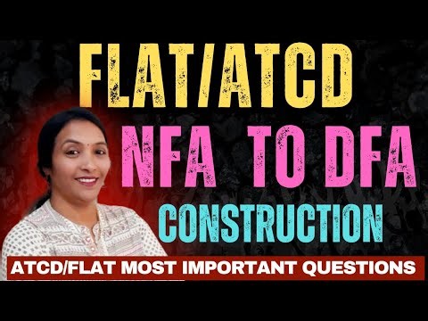 Conversation of NFA to DFA ｜ How to Pass FLAT R22｜ TOC | How to Pass ATCD R22 | #ATCDR22 #FLATR22 |