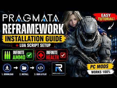 🎮 How To Install REFramework in PRAGMATA + Infinite Ammo & Health Lua Script | Full guide | mg7