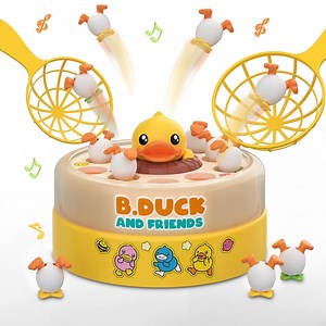 B.Duck Games for Kids Age 4-6, Board Games Bounce and Catch Duck Toys for Kids 4-8, Family Board Games for 5-7 Boys Girls, Birthday Gifts Christmas Party Games for Toddlers 3-5