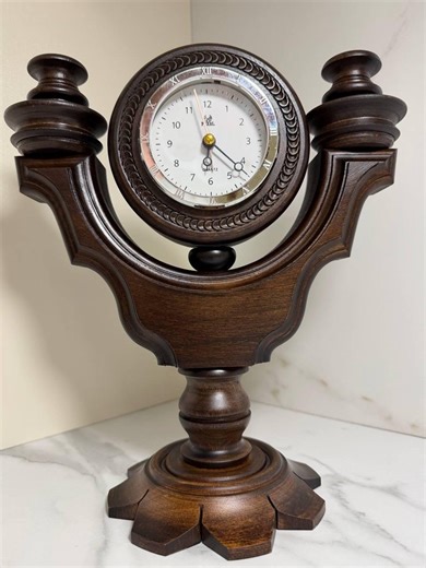 Luxury Vintage Wooden Mantel Clock With Dual Candle Holders – Classic Home Décor - Etsy