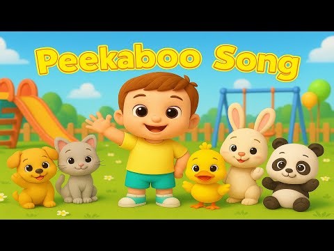 Peekaboo Song for Toddlers | Fun Baby Nursery Rhyme with Animals | Peekaboo Rhymes
