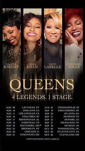 The Queens: 4 Legends, 1 Stage Tour kicks off tomorrow night in Las Vegas!