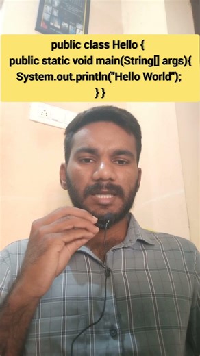 Hello World Program in Java | Java Basics in Telugu | Day 2 #Shorts