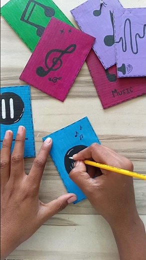DIY Music🎵Theme Wall Decor | Easy Cardboard Music Art | Room Decoration Idea🎶 #musicart #roomdecor