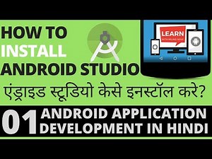 #Android App Development Tutorial in Hindi-1-How to install android studio-Learn with Milind-हिंदी