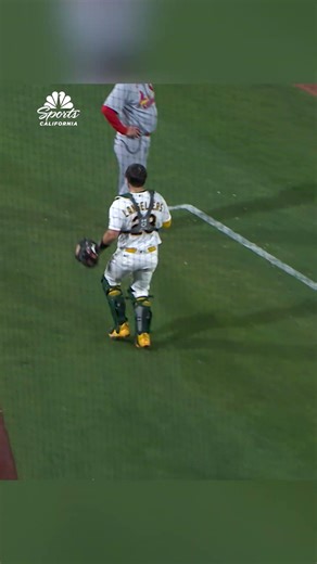 What a catch by Shea Langeliers ‼️ | NBC Sports California