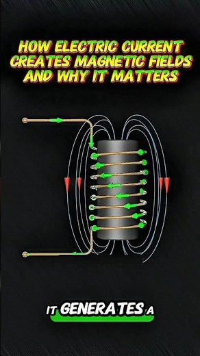 How Electric Current Creates Magnetic Fields — And Why It Matters⚡️#electriccurrent #emf #inductor