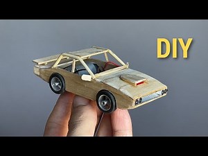 Handmade Wooden Car Using Simple Materials!