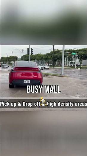Unsupervised Robotaxis Are Taking Over Busy Malls! 🤯 #shorts