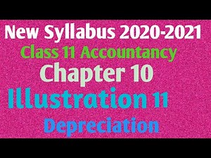 11th Accountancy-Chapter 10(illustration 11) Depreciation
