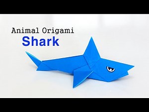 How to make paper Shark I animal Origami I paper folding
