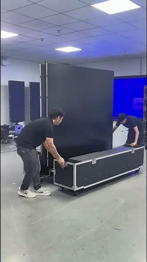 135" All-in-One Liftable & Foldable LED Display: Cuts 50% setup time, saves 70% space.