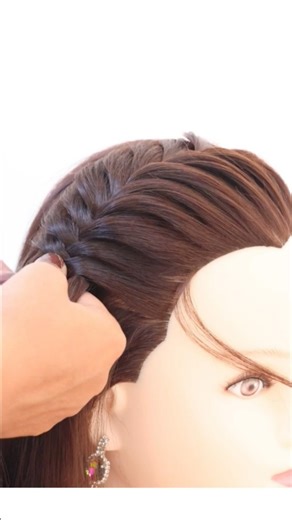 Front fishtail braid #hairstyles #newhairstyle