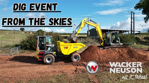 Take a look at our Dig Event from the skies! #WackerNeuson #AllItTakes | Wacker Neuson