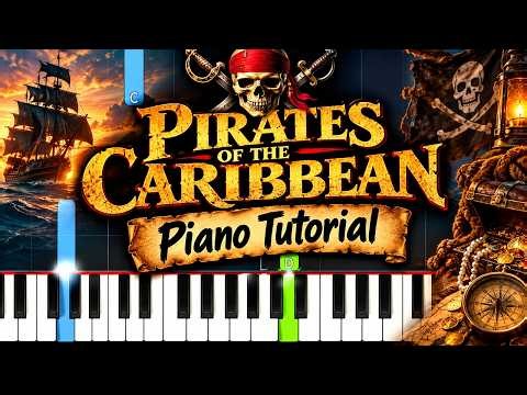 Pirates of the Caribbean – EASY Piano Tutorial 🎹