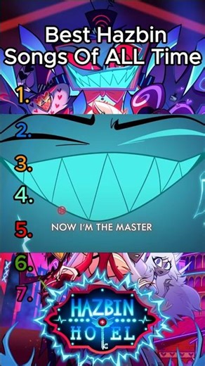 RANKING HAZBIN Songs From Both Seasons 👑#shorts