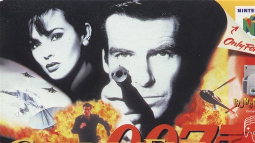 比半条命早一年的FPS大作《007黄金眼》(Goldeneye 007) 1997 n64实机演示