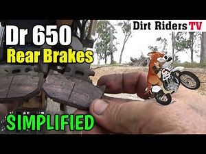 My DR 650 Rear Brake Pads Change