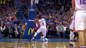 Russell Westbrook's 14 thunderous triple-doubles lead the league this season! #HOUatOKC, 8pm/et tonight NBA on TNT | NBA