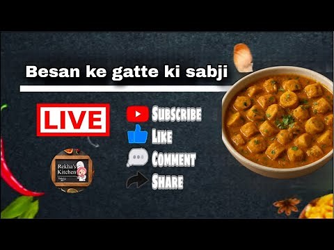 Besan Ke Gatte Ki Sabzi Recipe | Authentic Rajasthani Curry | Gatte Ki Sabzi Restaurant Style