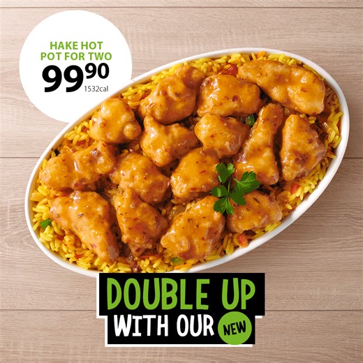 Our NEW menu is here and we’re offering you more ways to customise your fresh seafood meal. Visit us today to double up on deliciousness or make it your own with your favourite sauce. See all the options on our website 👉 https://fishaways.co.za/menu | Fishaways
