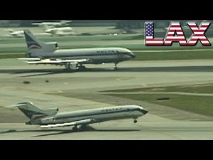 CLASSIC FLASHBACK! DELTA 727 & L1011 at LAX (2001)