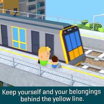 Rail Safety Tip - stand behind the yellow line