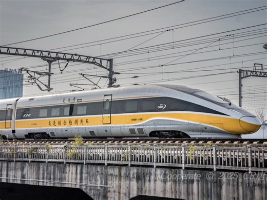 【开检测•保平安】近日津秦客专开行DJ55次列车