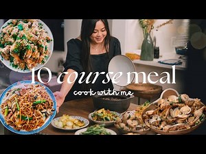 cooking a 10 course meal for my family and in-laws 🥘 *easy home-cooked recipes*