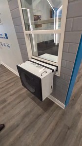 Packaged Window Heat Pump... Midea RAC designed this Window Package Heat Pump for high rise buildings in New York City. Word on the street is tenant spaces in some areas will have a max temp they can be at, just like they have a min temp they must maintain. Essentially, some rented spaces will be forced to provide air conditioning if they don't already. I think the atmomized condensate is a cool feature. #hvac #windowhvacunit #hvacsystem #residenitalhvactech #residenitalhvac #hvaceducation #hvac