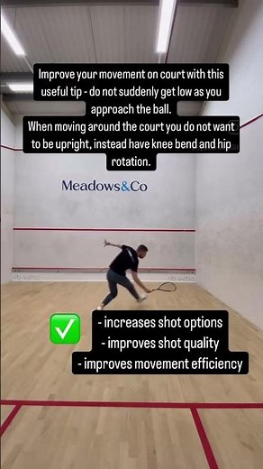 Improve your squash movement with this useful tip.