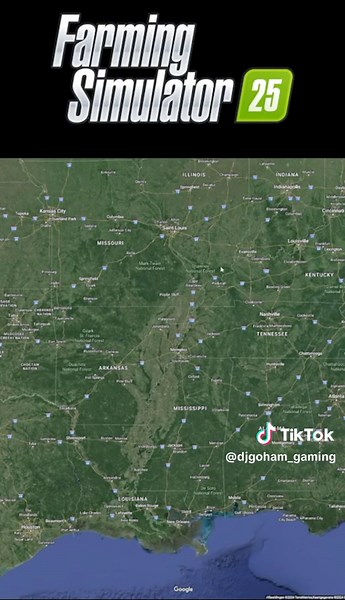 FS25 USA Map REAL LOCATION #fs25 #farmsimnews