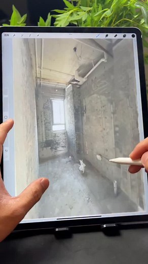 8.9K views · 76 reactions | Drawing a Kitchen with an iPad Image! #Design #KitchenRendering #RenderingStyle #Renovation #fblifestyle | M M Design | Facebook