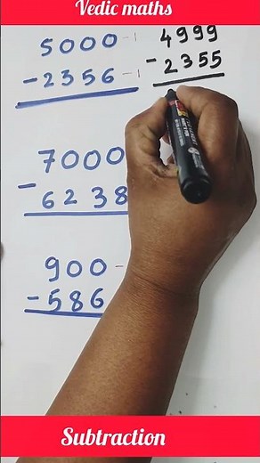 Vedic Maths l Subtraction trick l EASY way of Subtraction