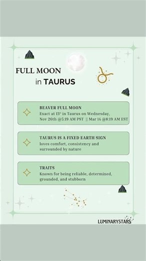 Happy Taurus Full Moon! ♉️🌕 Nov 5 2025 #astrologyforecast #astrology #fypシ