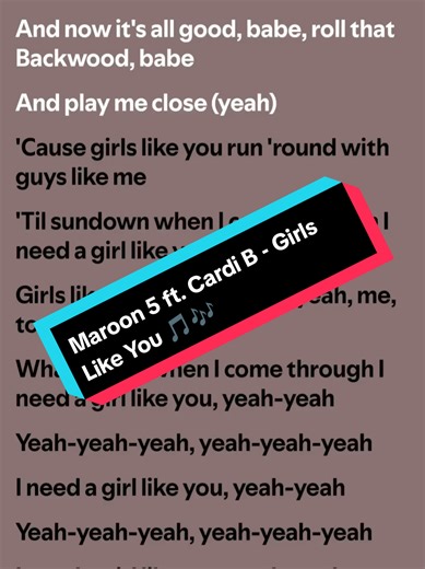 Maroon 5 ft. Cardi B - Girls Like You: Lyrics & Meaning