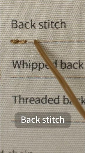Learn Back Stitch Step by Step - Easy Embroidery Trick You Need to Try!