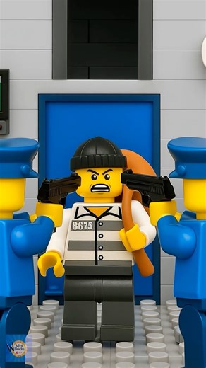 LEGO Bank Robbery Fail #lego #animation #shorts #ai
