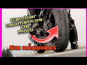 Video tutorial como remplazar un neumático de moto, con palancas de desenllantar😲 facil y rapido