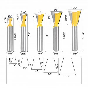 [Hot Item] Wyk Router Bit of Straight Bit, V-Groove Bit, Round Over Bit, Chamfer Bit, Dovetail Bit, Flush Trim Bit, Woodworking Tools
