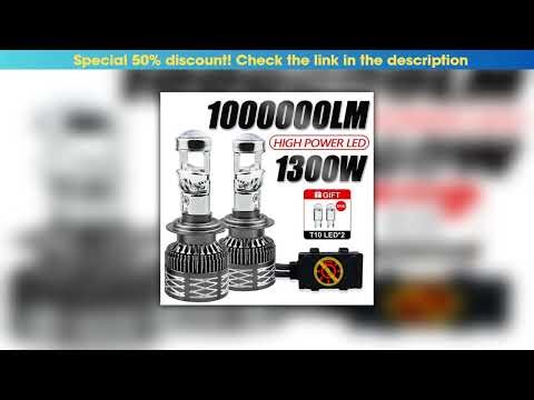 Exclusive H7 H4 H11 LED Projector Lens Headlight H8 9005 9006 HB3 HB4 Car Bulb 6000K Canbus Turbo H