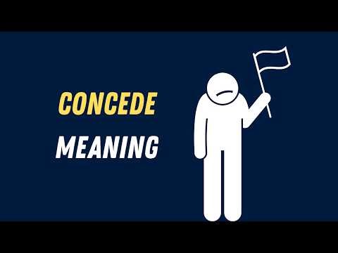 Concede Meaning