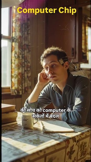 Socho… insaan ke dimaag me computer chip! 😲🧠Sci-fi nahi, reality ban rahi hai! #educationforall-4