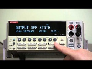 How To Configure Output Off Mode - Keithley Instruments 2400 Series